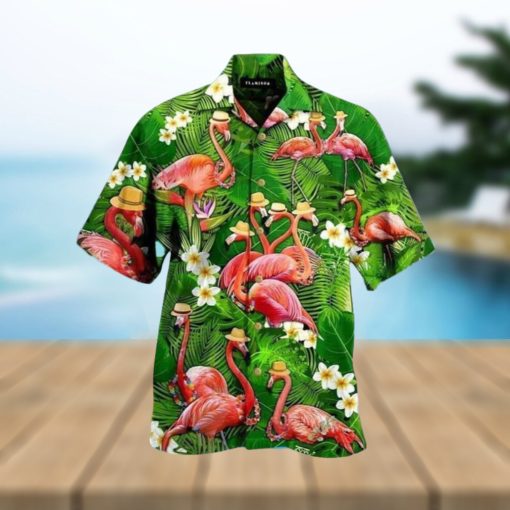 Tropical Aloha Flamingo Hawaiian Shirt Gift For Beach Vacation