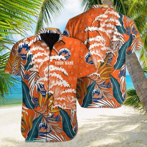 Tropical Aloha MLB New York Mets Hawaiian Shirt Custom Name Summer Gift For Friends