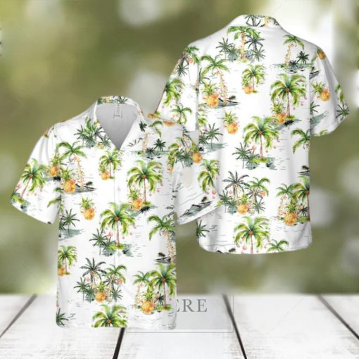 Tropical Palm Christmas Tree Hawaiian Shirt