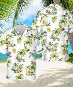 Tropical Palm Christmas Tree Hawaiian Shirt