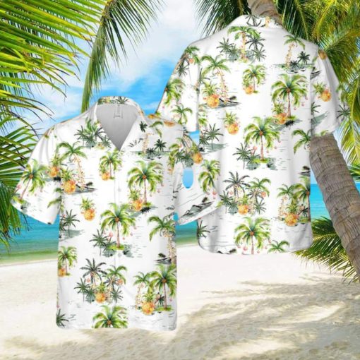 Tropical Palm Christmas Tree Hawaiian Shirt