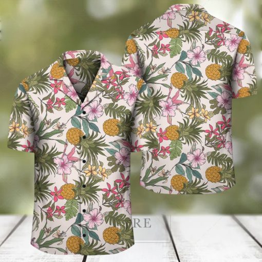 Tropical Pineaapple Hawaiian Shirt