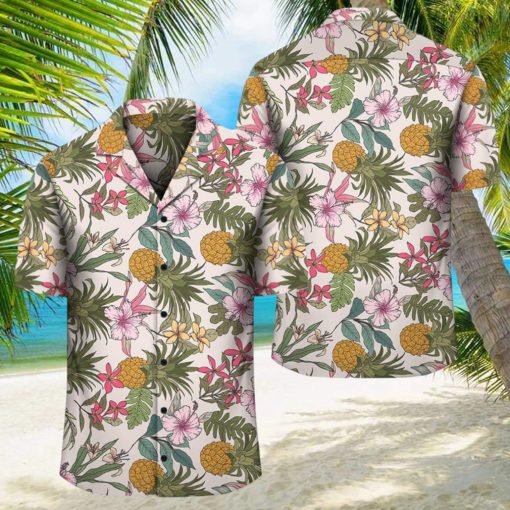 Tropical Pineaapple Hawaiian Shirt