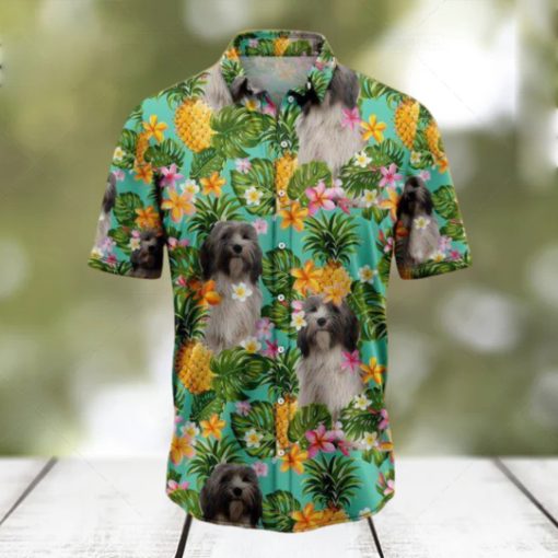 Tropical Pineapple Tibetan Terrier Tropical Hawaiian Shirt Gift For Men And Women