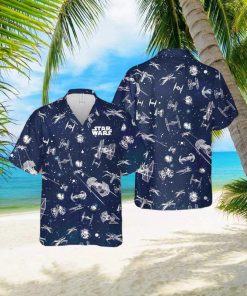 Tropical Summer Star Wars Button Shirt