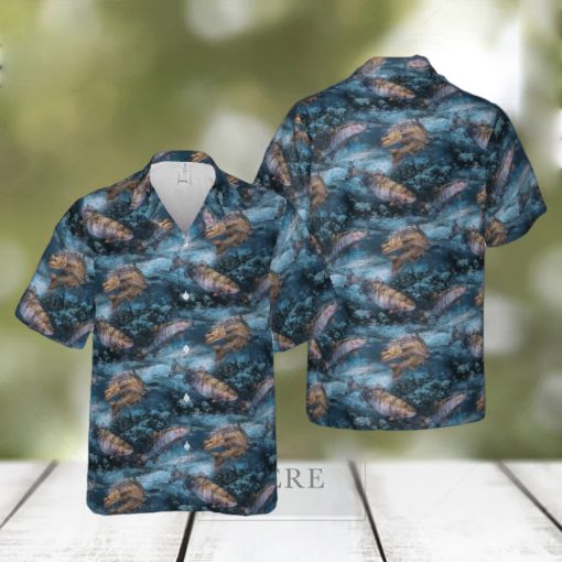 Trout Fish Fishing Hawaiian Shirt