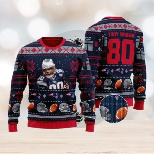 Troy Brown new england patriots NFL Ugly 3D Sweater For Christmas