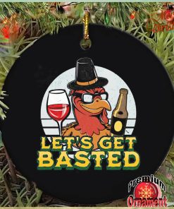 Turkey wine let’s get basted ornament