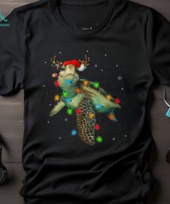 Turtle Have Reindeer On Head Christmas Turtle Classic T Shirt