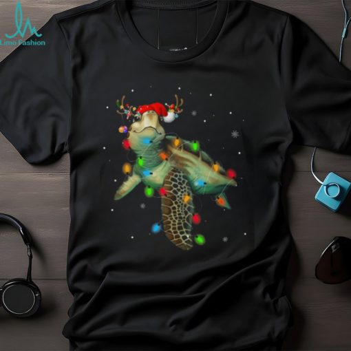 Turtle Have Reindeer On Head   Christmas Turtle Classic T Shirt
