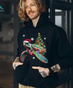 Turtle Wearing Noel Hat Christmas Turtle Classic T Shirt