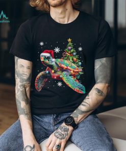Turtle Wearing Noel Hat Christmas Turtle Classic T Shirt
