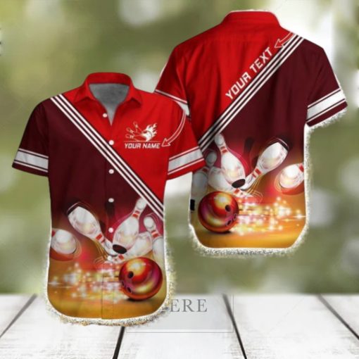 Twinkle Amazing Bowling Pattern Personalized Name Hawaiian Shirt For Men And Women, Bowling Lover