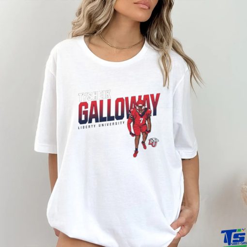 Tysheik Galloway Liberty Flames NCAA Football Caricature shirt