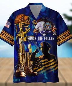 US Veteran Flags Raised High Honor The Fallen 3D Hawaiian Shirt And Short