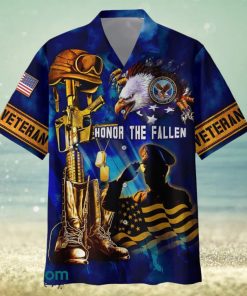 US Veteran Flags Raised High Honor The Fallen 3D Hawaiian Shirt And Short