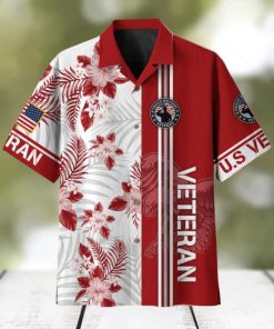 US Veteran Memory Flag Ocean US Veteran Hawaiian Shirt For Men Veteran