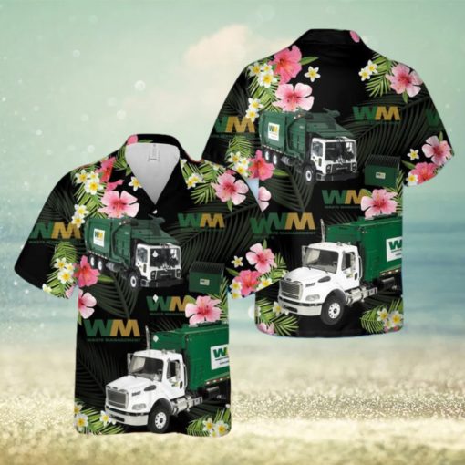 US Waste Management Garbage Truck Hawaiian Shirt