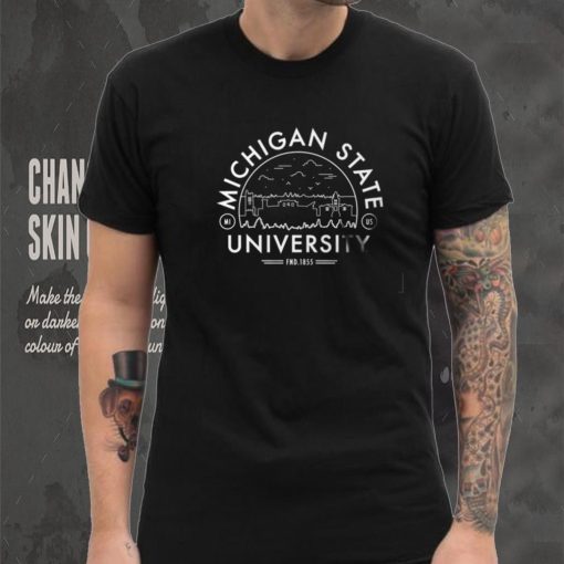 USCAPE Michigan State Spartans Black Voyager T Shirt