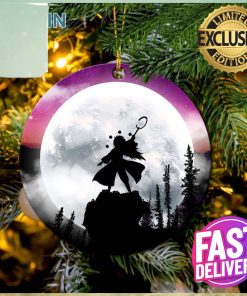 Uchiha Madara Naruto Moon Night Personalized 2023 Holiday Merry Christmas Decorations Ornament