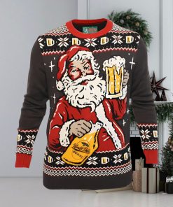 Ugly Christmas Party Sweater Santa Winter Ale Beer Drinking