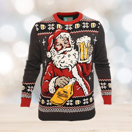 Ugly Christmas Party Sweater Santa Winter Ale Beer Drinking