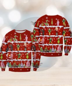 Ugly Grinch Christmas Sweater The Pattern Xmas Red 2023