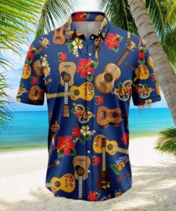 Ukulele Hibiscus Tropical Hawaiian Shirt Gift For Men And Women