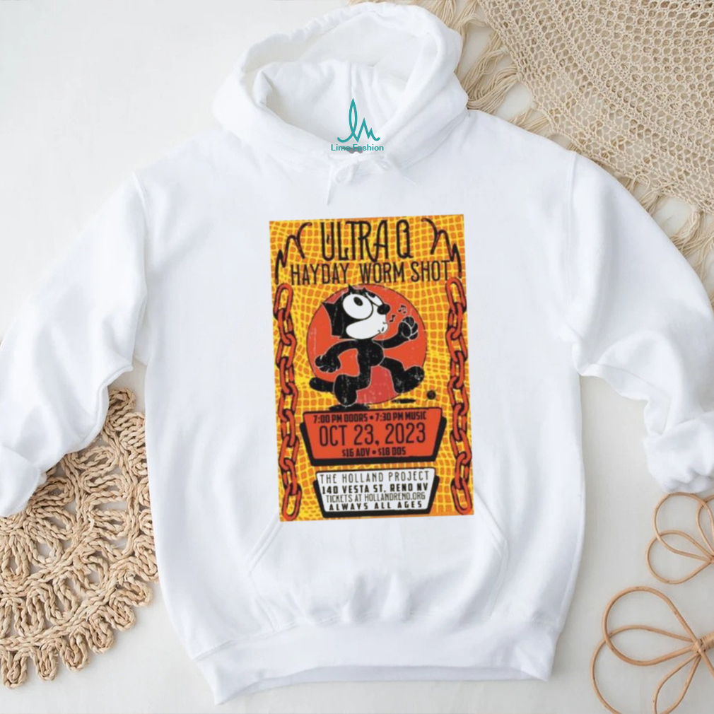 Ultra Q Hayday Worm Shot Reno NV 10 23 2023 Event Shirt Ultra Q Hayday Worm Shot Reno NV 10 23 2023 Event Shirt
