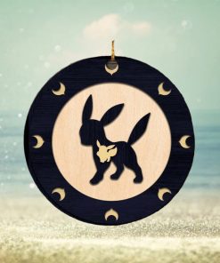 Umbreon Eevee Evolution Pokemon Personalized 2023 Holiday Merry Christmas Decorations Ornament