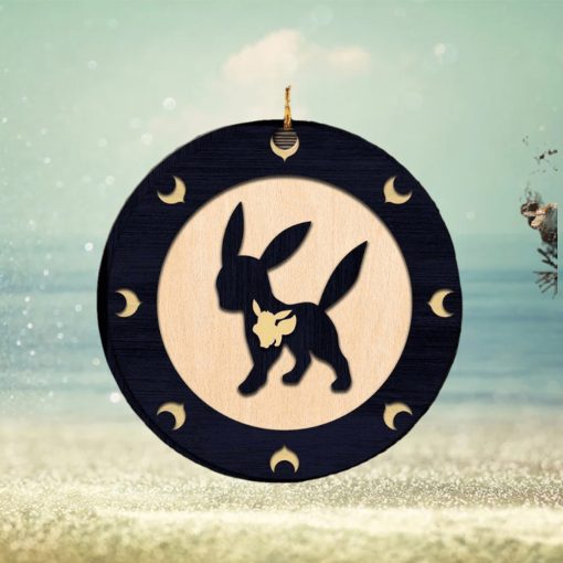 Umbreon Eevee Evolution Pokemon Personalized 2023 Holiday Merry Christmas Decorations Ornament