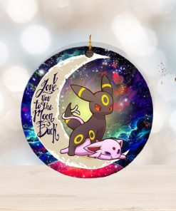 Umbreon Espeon Eevee Evolution Pokemon Love You To The Moon And Back Personalized 2023 Holiday Merry Christmas Decorations Ornament