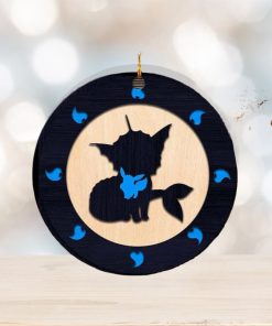 Umbreon Pokemon Personalized 2023 Holiday Merry Christmas Decorations Ornament