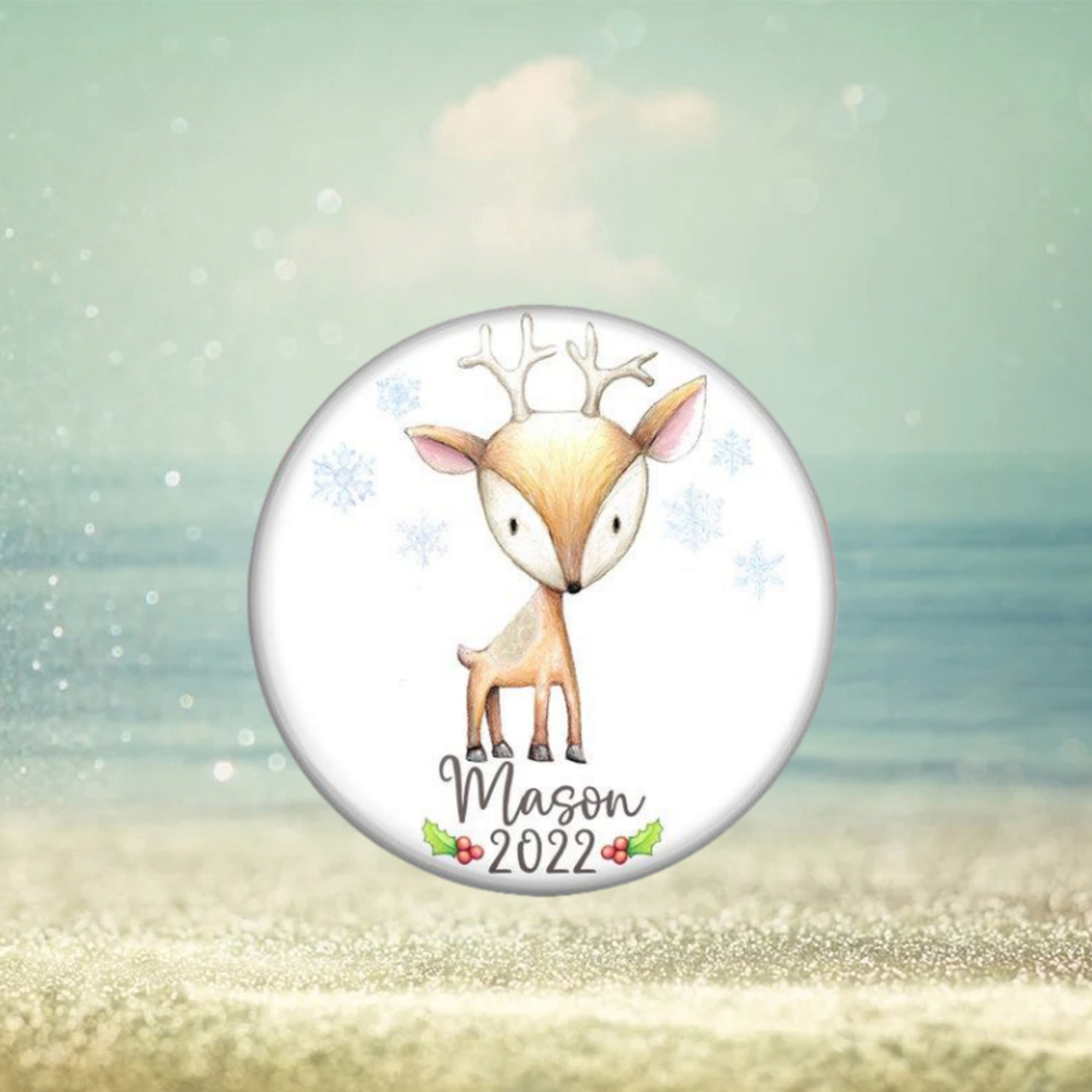 Unbreakable personalized Christmas ornaments for children. Baby's first Christmas ornament. Cute baby Deer holiday decorations ORN PERS 2 Unbreakable personalized Christmas ornaments for children. Baby's first Christmas ornament. Cute baby Deer holiday decorations ORN PERS 2