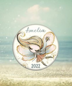 Unbreakable personalized Christmas ornaments for children. Baby’s first Christmas ornament. Girl fairy holiday decorations   ORN PERS 58D