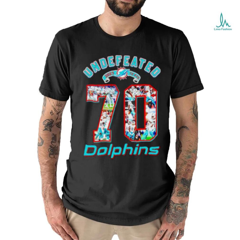 Miami Dolphins Undefeated 2023 2024 70 Points Signatures T Shirt