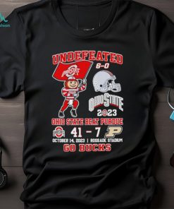 Undefeated 6 0 Ohio State beat Purdue 41 7 October 14 2023 go Bucks shirt
