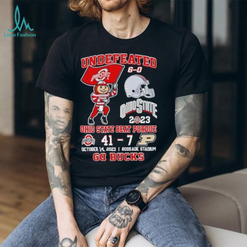 Undefeated 6 0 Ohio State beat Purdue 41 7 October 14 2023 go Bucks shirt