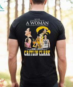 Underestimate A Woman Who Understands Basketball And Loves Catlin Clark 2023 Shirt