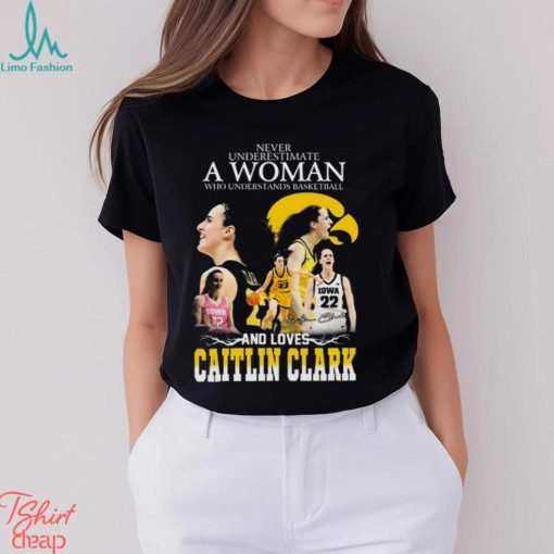 Underestimate A Woman Who Understands Basketball And Loves Catlin Clark 2023 Shirt