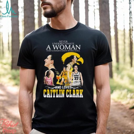 Underestimate A Woman Who Understands Basketball And Loves Catlin Clark 2023 Shirt