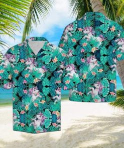 Unicorn Tropical Polyester Hawaiian Shirt