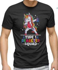 Unicorn Type One Diabetic Unicorn Type 1 Diabetes Squad shirt