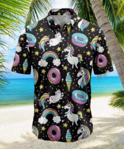 Unicorns Donuts Rainbow Tropical Hawaiian Shirt Gift For Men And Women