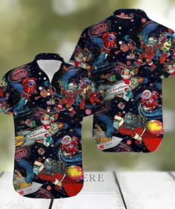 Universe Santa Claus Astronaut Hawaiian Shirt