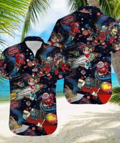 Universe Santa Claus Astronaut Hawaiian Shirt