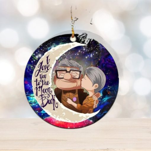 Up Couple Love You To The Moon And Back 2023 Holiday Gifts Custom Name Christmas Ornament