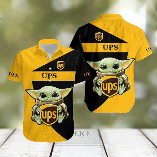 Ups 3D Baby Yoda Hawaiian Shirt Men And Women Gift