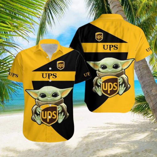 Ups 3D Baby Yoda Hawaiian Shirt Men And Women Gift