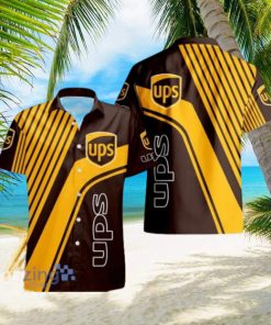 Ups Logo Yellow And Black Hawaiian Shirt For Men And Women